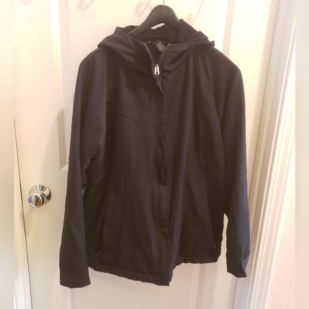 Heavy Winter Black Zip Up Jacket